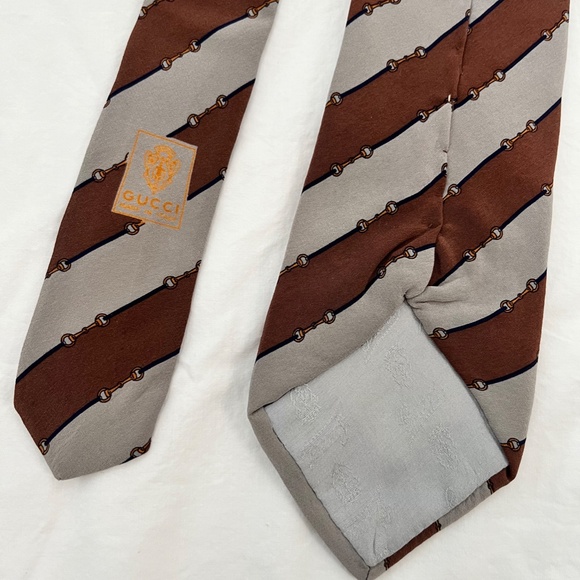 Gucci Accessories Gucci Vintage Silk Tie Equestrian Horse Bit